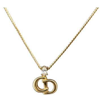 Christian Dior Necklace metal Gold Auth 144688