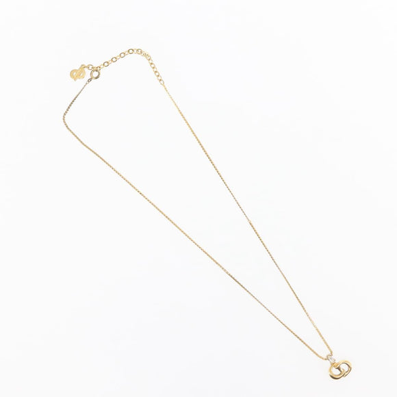 Christian Dior Necklace metal Gold Auth 144688