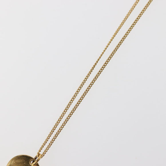 Christian Dior Necklace metal Gold Auth 144689