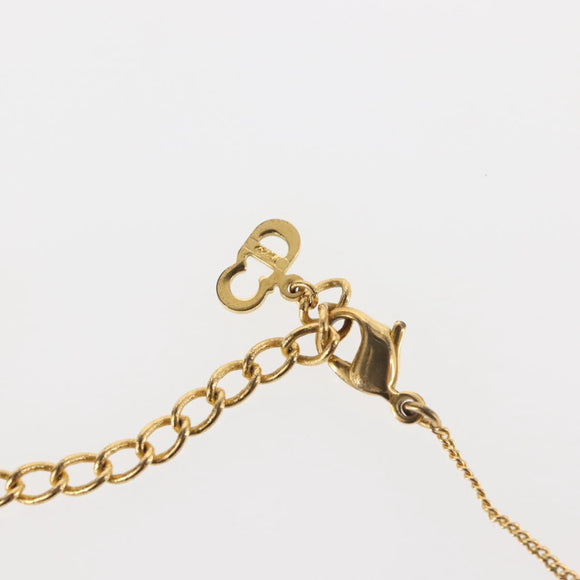 Christian Dior Necklace metal Gold Auth 144689