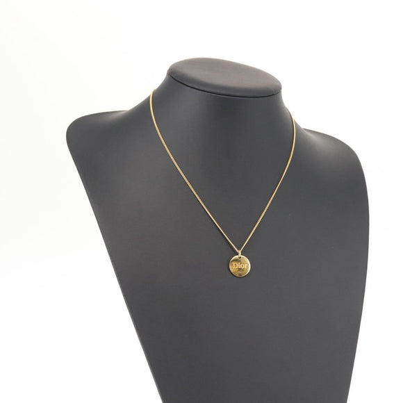 Christian Dior Necklace metal Gold Auth 144689