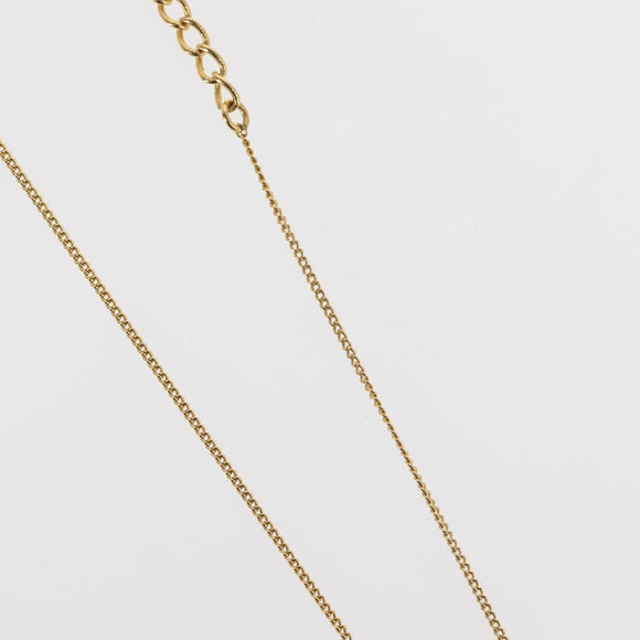 Christian Dior Necklace metal Gold Auth 144689