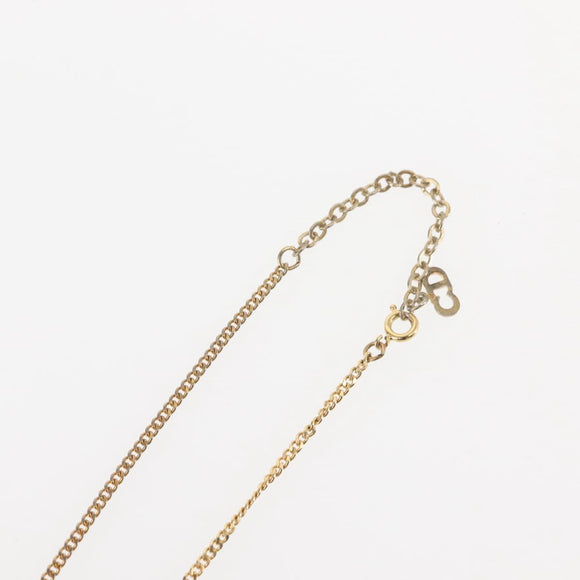 Christian Dior Necklace metal Gold Auth 144692