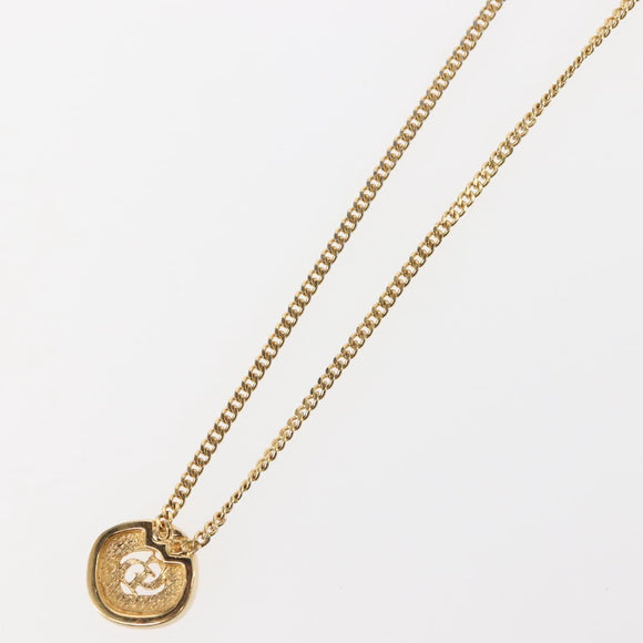 Christian Dior Necklace metal Gold Auth 144692