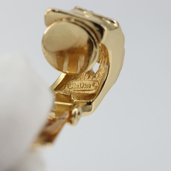 Christian Dior Earring metal Gold Auth 144694