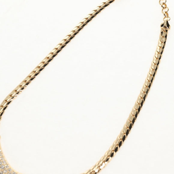 Christian Dior Necklace metal Gold Auth 144702V