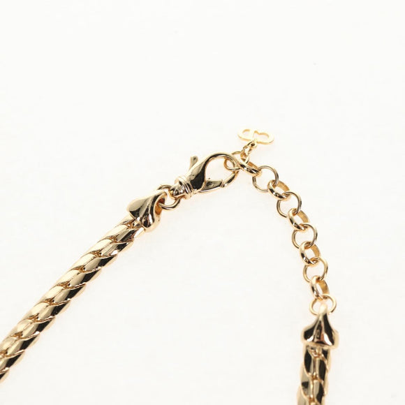 Christian Dior Necklace metal Gold Auth 144702V