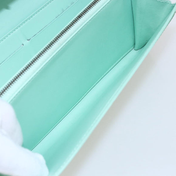 LOUIS VUITTON Monogram Vernis Portefeuille Sarah Wallet Peppermint Auth 144714