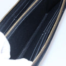 LOUIS VUITTON Monogram Empreinte Zippy Wallet Wallet Black M61864 LV Auth 144716-19