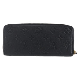 LOUIS VUITTON Monogram Empreinte Zippy Wallet Wallet Black M61864 LV Auth 144716 - 0