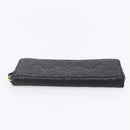 LOUIS VUITTON Monogram Empreinte Zippy Wallet Wallet Black M61864 LV Auth 144716-6