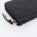 LOUIS VUITTON Monogram Empreinte Zippy Wallet Wallet Black M61864 LV Auth 144716-14