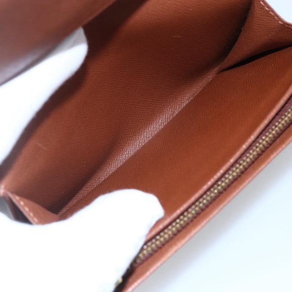 LOUIS VUITTON Monogram Porte Monnaie Billets Tresor Wallet M61730 LV Auth 144718