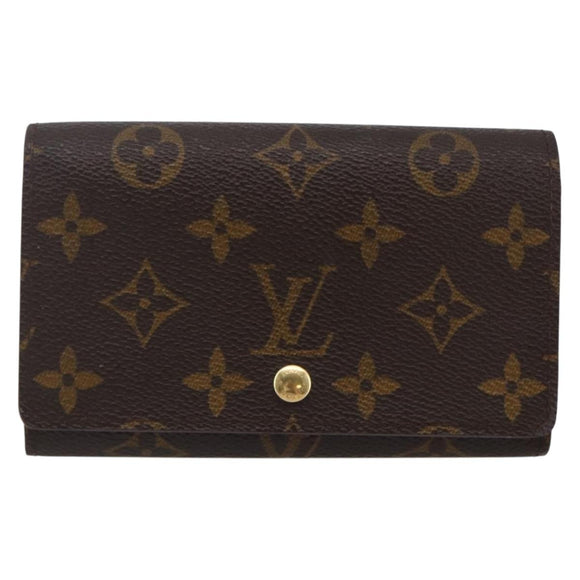 LOUIS VUITTON Monogram Porte Monnaie Billets Tresor Wallet M61730 LV Auth 144718