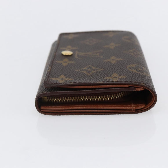 LOUIS VUITTON Monogram Porte Monnaie Billets Tresor Wallet M61730 LV Auth 144718