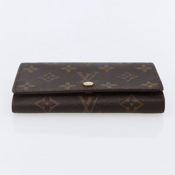 LOUIS VUITTON Monogram Porte Monnaie Billets Tresor Wallet M61730 LV Auth 144718