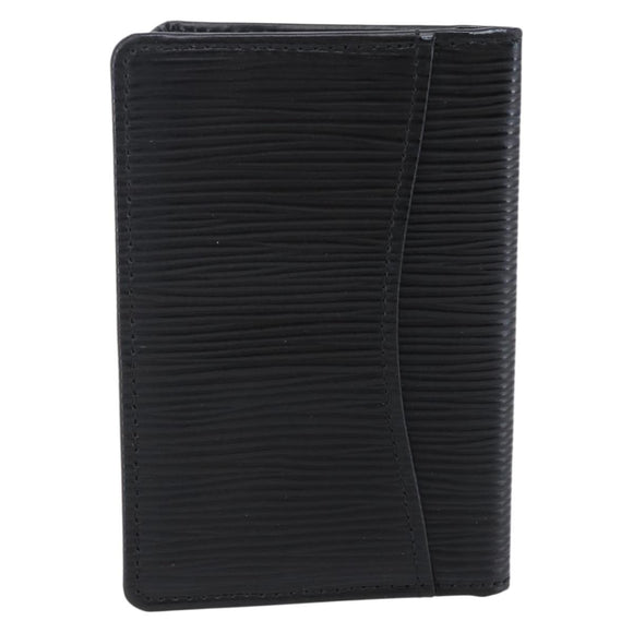 LOUIS VUITTON Epi Organizer De Poch Card Case Black M63582 LV Auth 144721