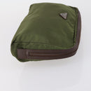 PRADA Pouch Bag Nylon 3 Set Green Khaki Light green Auth 144723-11