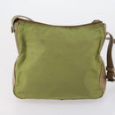 PRADA Pouch Bag Nylon 3 Set Green Khaki Light green Auth 144723-16