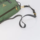 PRADA Pouch Bag Nylon 3 Set Green Khaki Light green Auth 144723-5