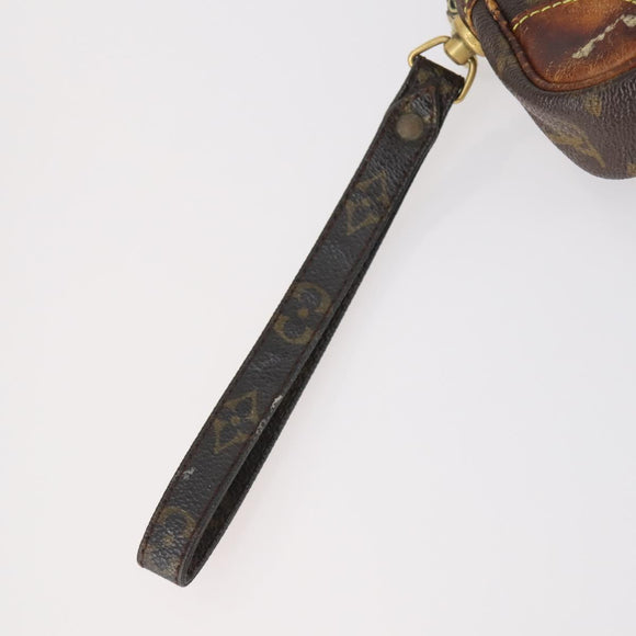 LOUIS VUITTON Burberry Monogram Nova Check Bag Canvas 3 Set Black Auth 144724