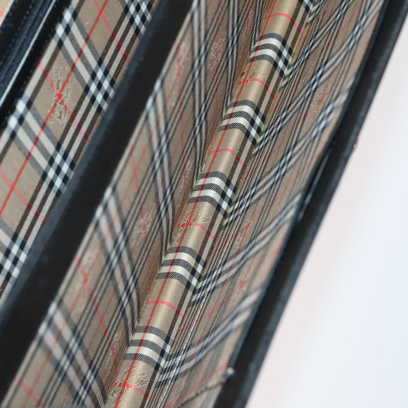 LOUIS VUITTON Burberry Monogram Nova Check Bag Canvas 3 Set Black Auth 144724