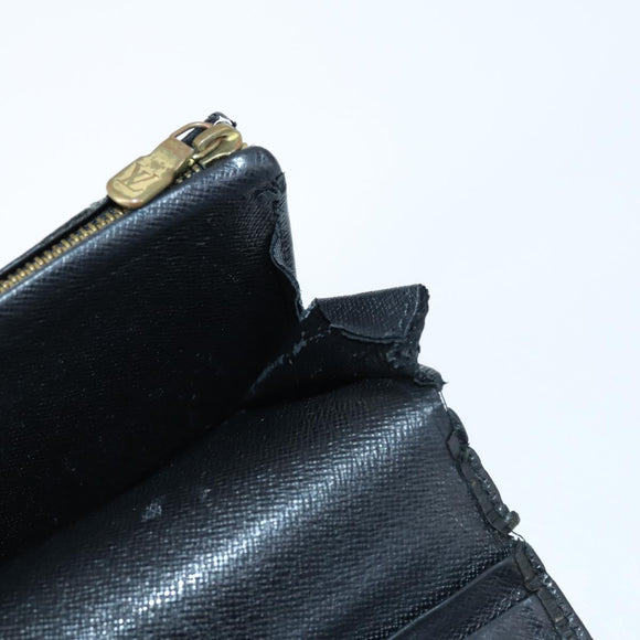 LOUIS VUITTON Epi Vernis Taiga Wallet 7 Set Red Black Brown LV Auth 144728