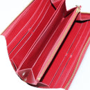 LOUIS VUITTON Epi Vernis Taiga Wallet 7 Set Red Black Brown LV Auth 144728-16