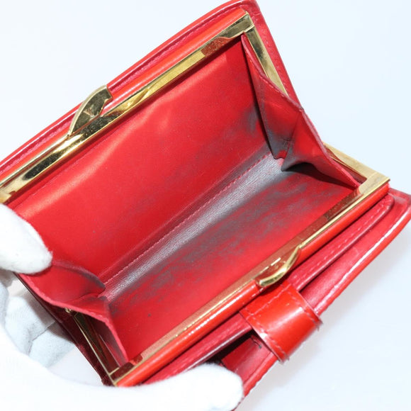 LOUIS VUITTON Epi Vernis Taiga Wallet 7 Set Red Black Brown LV Auth 144728