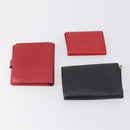 LOUIS VUITTON Epi Vernis Taiga Wallet 7 Set Red Black Brown LV Auth 144728-7