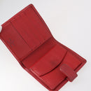 LOUIS VUITTON Epi Vernis Taiga Wallet 7 Set Red Black Brown LV Auth 144728-8