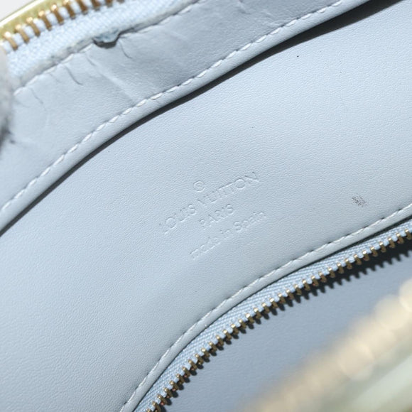 LOUIS VUITTON Monogram Vernis Houston Hand Bag Gris M91053 LV Auth 144763