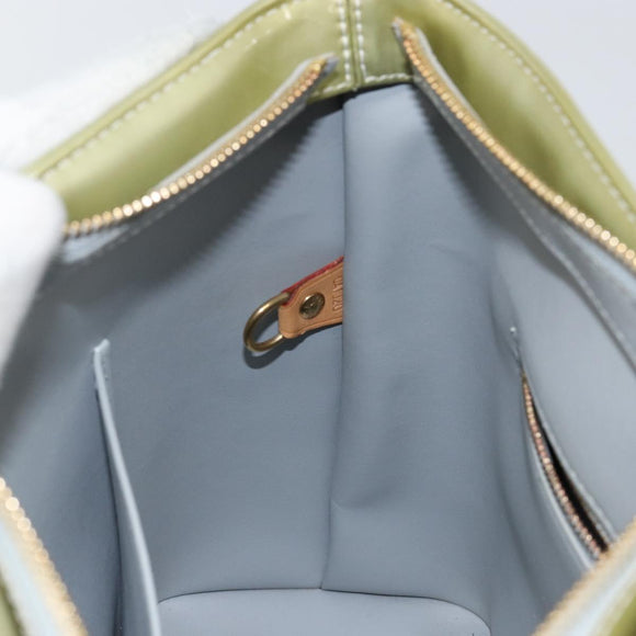 LOUIS VUITTON Monogram Vernis Houston Hand Bag Gris M91053 LV Auth 144763