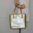 LOUIS VUITTON Monogram Vernis Houston Hand Bag Gris M91053 LV Auth 144763-23