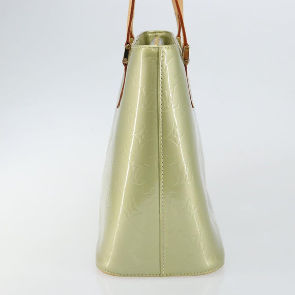 LOUIS VUITTON Monogram Vernis Houston Hand Bag Gris M91053 LV Auth 144763