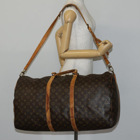 LOUIS VUITTON Monogram Keepall Bandouliere 60 Boston Bag M41412 LV Auth 144769