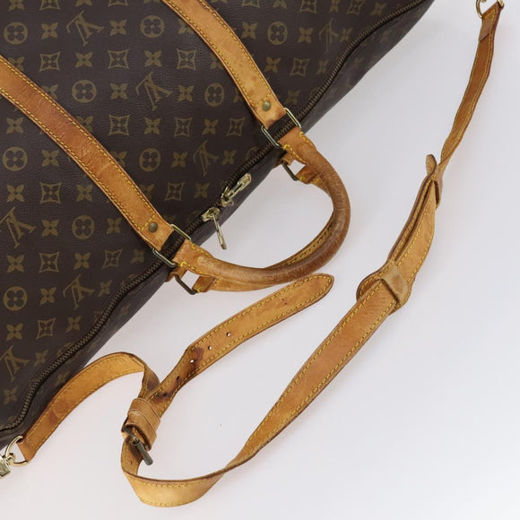 LOUIS VUITTON Monogram Keepall Bandouliere 60 Boston Bag M41412 LV Auth 144769