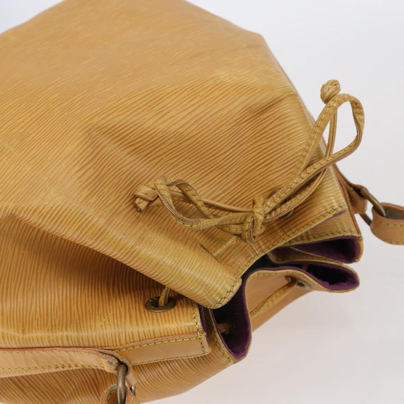 LOUIS VUITTON Epi Petit Noe Shoulder Bag Yellow M44109 LV Auth 144770