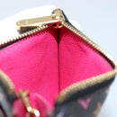 LOUIS VUITTON Multicolor Pochette ClesNM Coin Purse Black M60279 LV Auth 144771-18