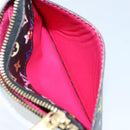 LOUIS VUITTON Multicolor Pochette ClesNM Coin Purse Black M60279 LV Auth 144771-11