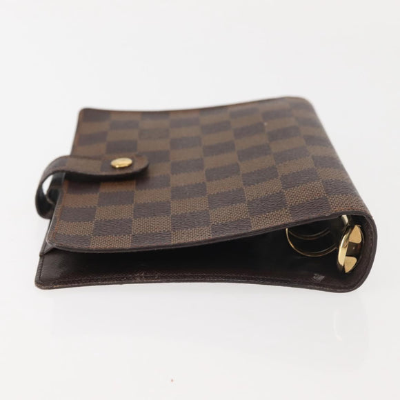 LOUIS VUITTON Damier Ebene Agenda MM Day Planner Cover R20240 LV Auth 144772