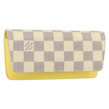 LOUIS VUITTON Damier Azur Etui Lunette Woody Glasses Case GI0388 LV Auth 144773