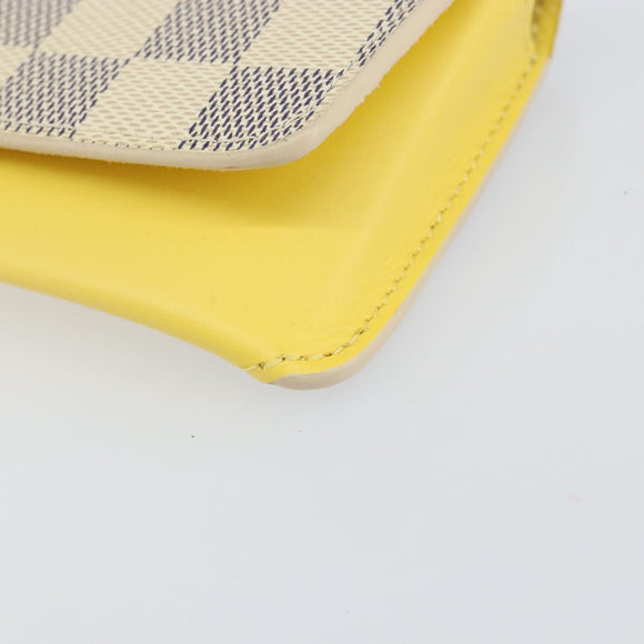 LOUIS VUITTON Damier Azur Etui Lunette Woody Glasses Case GI0388 LV Auth 144774