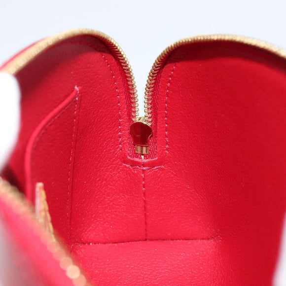 LOUIS VUITTON Vernis Rayure Pochette Cosmetic Pomme D'amour M91721 Auth 144780