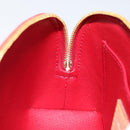 LOUIS VUITTON Vernis Rayure Pochette Cosmetic Pomme D'amour M91721 Auth 144780-19