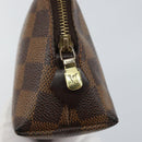 LOUIS VUITTON Damier Ebene Pochette Cosmetic PM Pouch N47516 LV Auth 144781-8