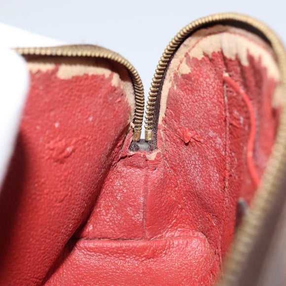 LOUIS VUITTON Damier Ebene Pochette Cosmetic PM Pouch N47516 LV Auth 144781