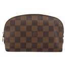LOUIS VUITTON Damier Ebene Pochette Cosmetic PM Pouch N47516 LV Auth 144781-13