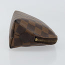LOUIS VUITTON Damier Ebene Pochette Cosmetic PM Pouch N47516 LV Auth 144781-3