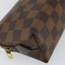 LOUIS VUITTON Damier Ebene Pochette Cosmetic PM Pouch N47516 LV Auth 144781-14